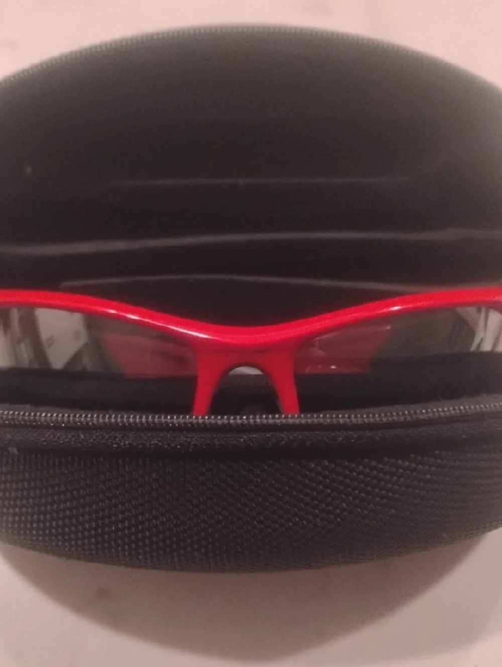 Oakley Red and Gray Flak Jacket Sport Sunglasses